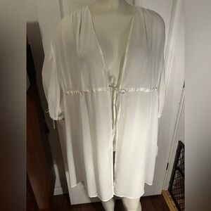 Oscar de la Renta pink label sheer robe M